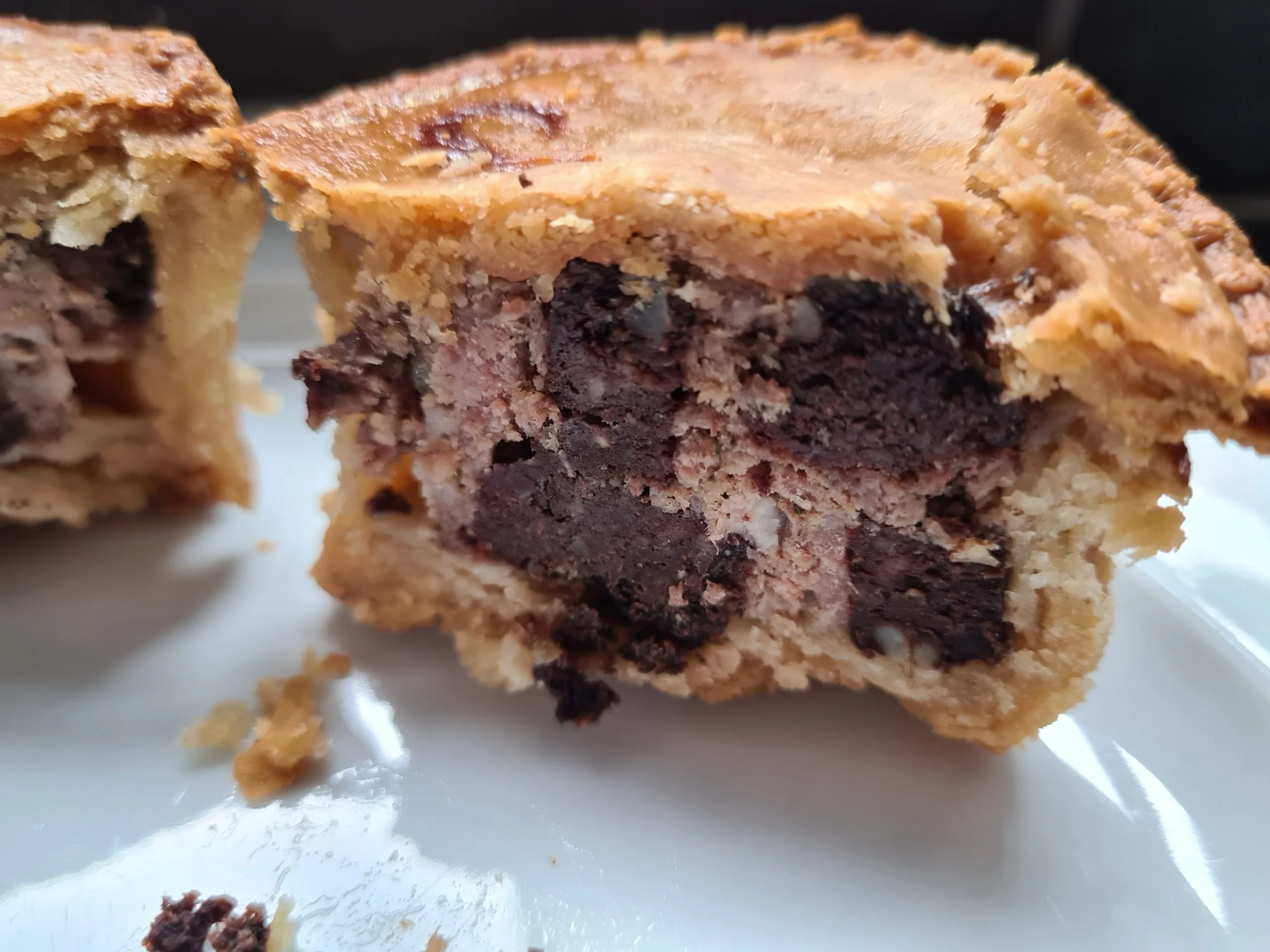 Rheged Centre Filling Station Pork and Black Pudding Pie